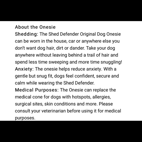 Dog Shed Defender Onesie Outfit in XXS. Fit Dogs 8-11 pounds. SALE - Picture 11 of 14